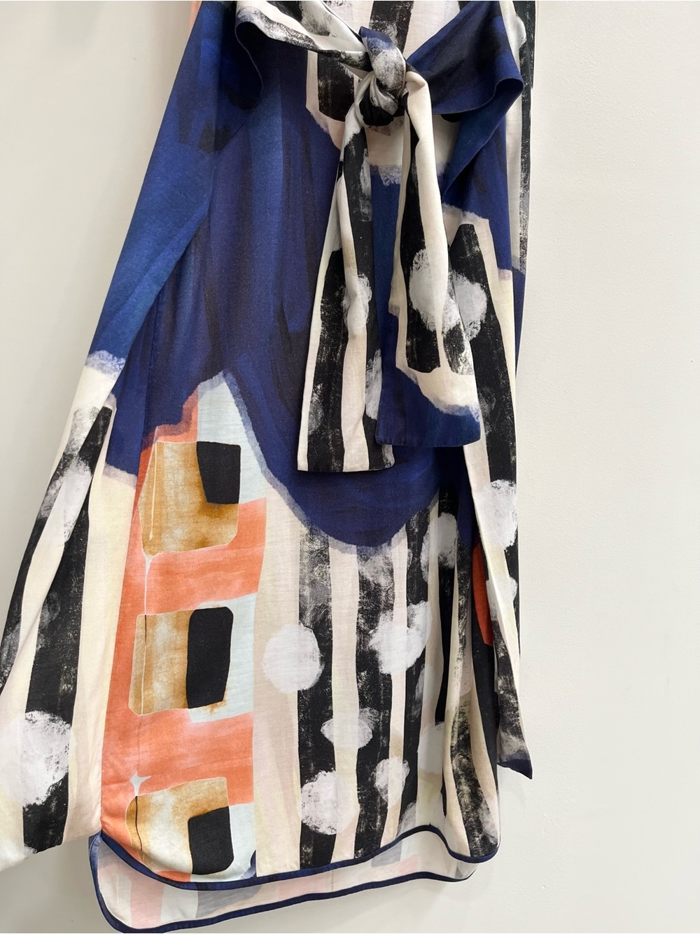 HENRIK VIBSKOV Flute Midi Dress Layered Drapes Lagenlook Geometric Artsy - Picture 10 of 15